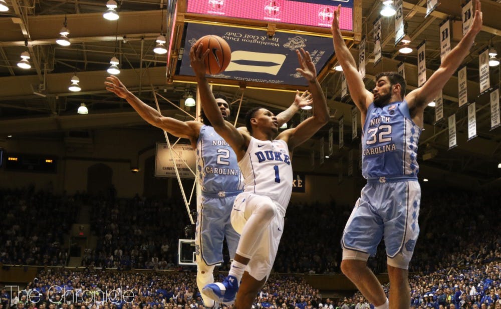 Duke was able to get to the line consistently, but struggled to convert once it got there. 