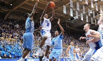 In a game that will go down in the Duke-North Carolina rivalry history books, senior Nolan Smith scored a career-high 34 points to lead the Blue Devils to a comeback win after trailing by 16.