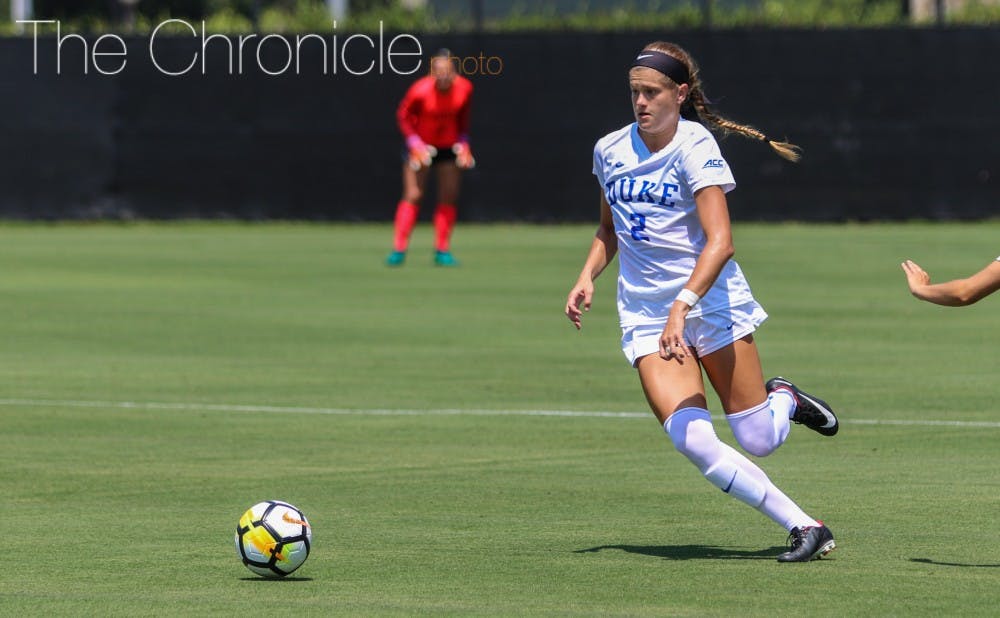 <p>Chelsea Burns has buried three penalty kicks in Duke's first four games of the season.</p>