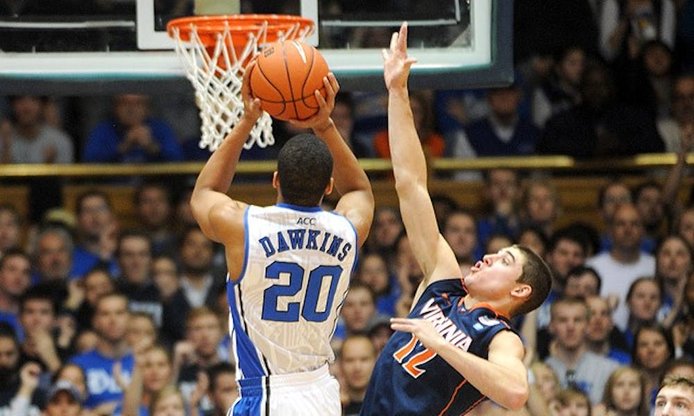 Andre Dawkins spurred Duke’s second period effort with three 3-pointers and 12 total points after the half.