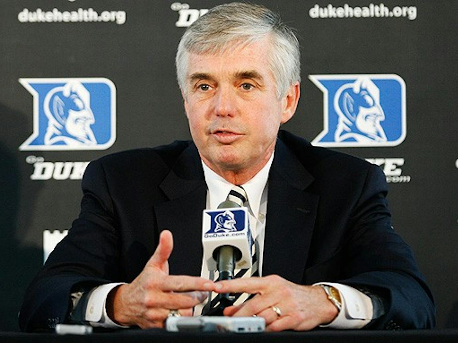Director of Athletics Kevin White saw Duke win national championships in men’s lacrosse and men’s basketball.