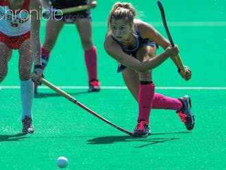 Margaux Paolino inserted a penalty corner to Haley Schleicher for Duke's only goal in its first loss of the year.
