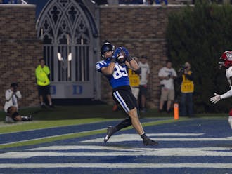 Jeremiah Hasley reels in his first career touchdown against N.C. State.