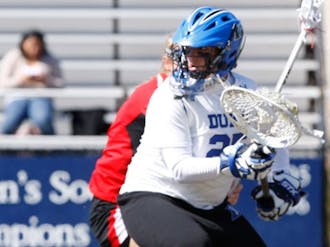 Duke has gone 6-1 this season with goalie Mollie Mackler (above) in net, but she missed the Blue Devils’ most recent game against Georgetown.