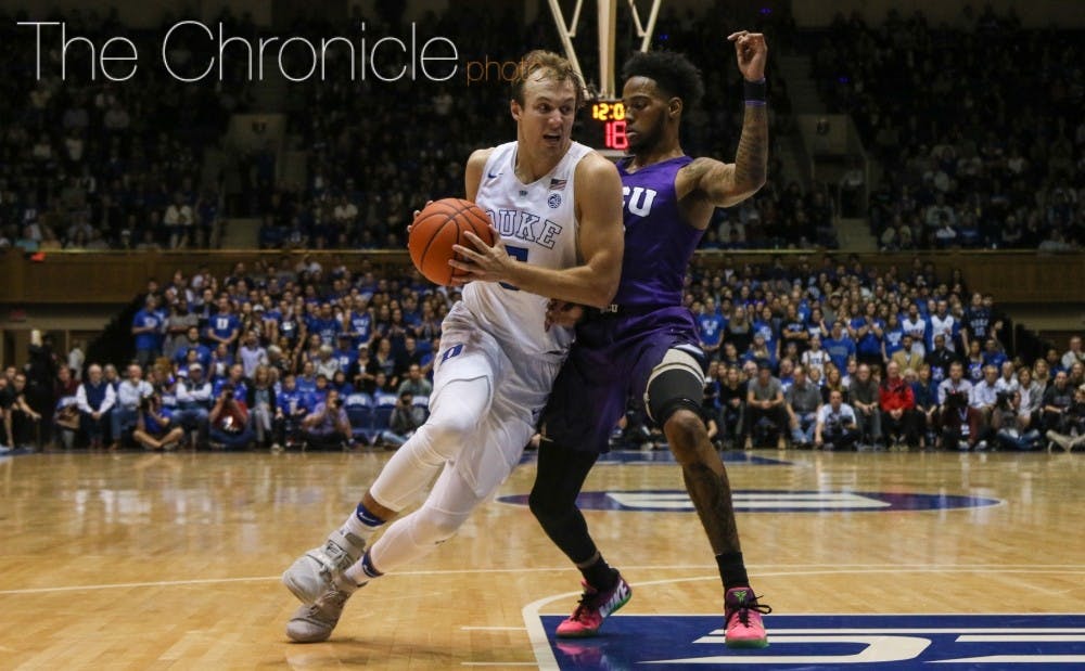 <p>Sophomore Luke Kennard has been on fire through exhibition play and Duke's first two regular-season games.&nbsp;</p>