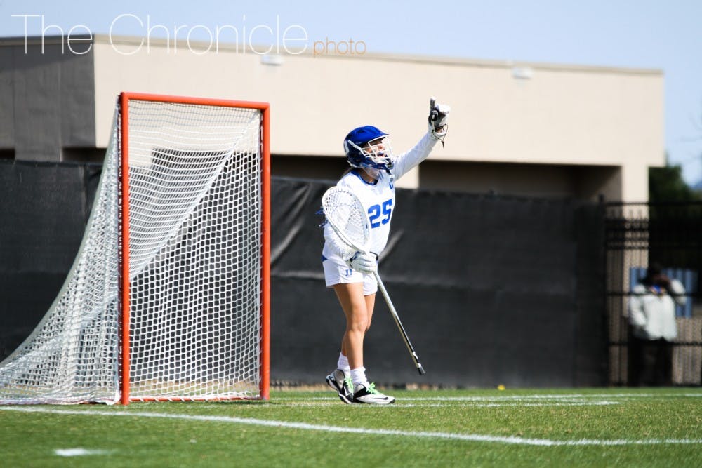 <p>Freshman Gabbe Cadoux in her first few contests as the team's starting goalkeeper and will look to slow down a red-hot Boston College offense.&nbsp;</p>