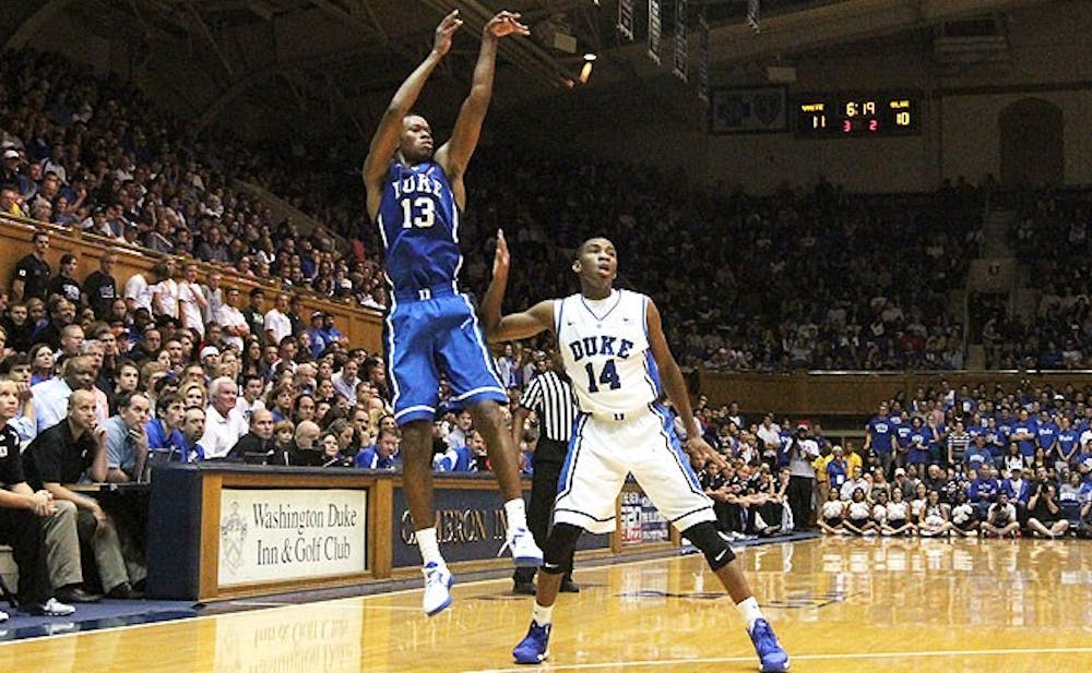 During his redshirt season, Mississippi State-transfer Rodney Hood’s lone game action came in Duke’s Countdown to Craziness.