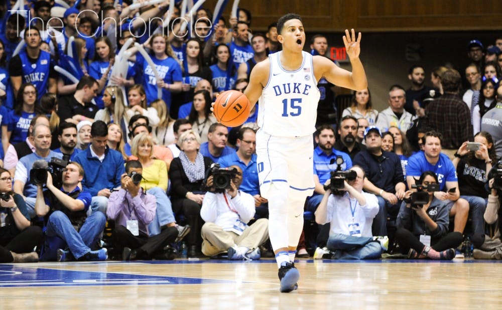 Freshman Frank Jackson keyed the Blue Devils' game-defining second-half run Tuesday with back-to-back layups.&nbsp;
