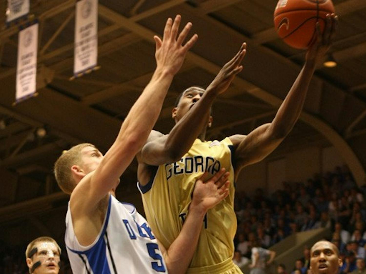 In a physical contest, Duke played lockdown defense on Georgia Tech, holding the team to only 57 points and a 33 percent shooting percentage.