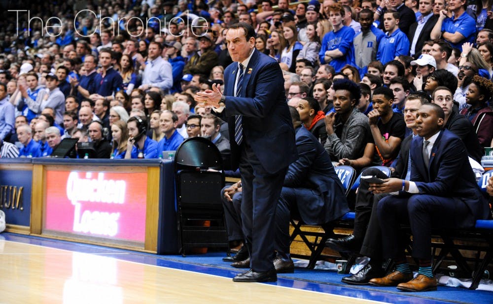 Head coach Mike Krzyzewski will be looking for maturity from his team coming off its biggest win of the year Thursday.