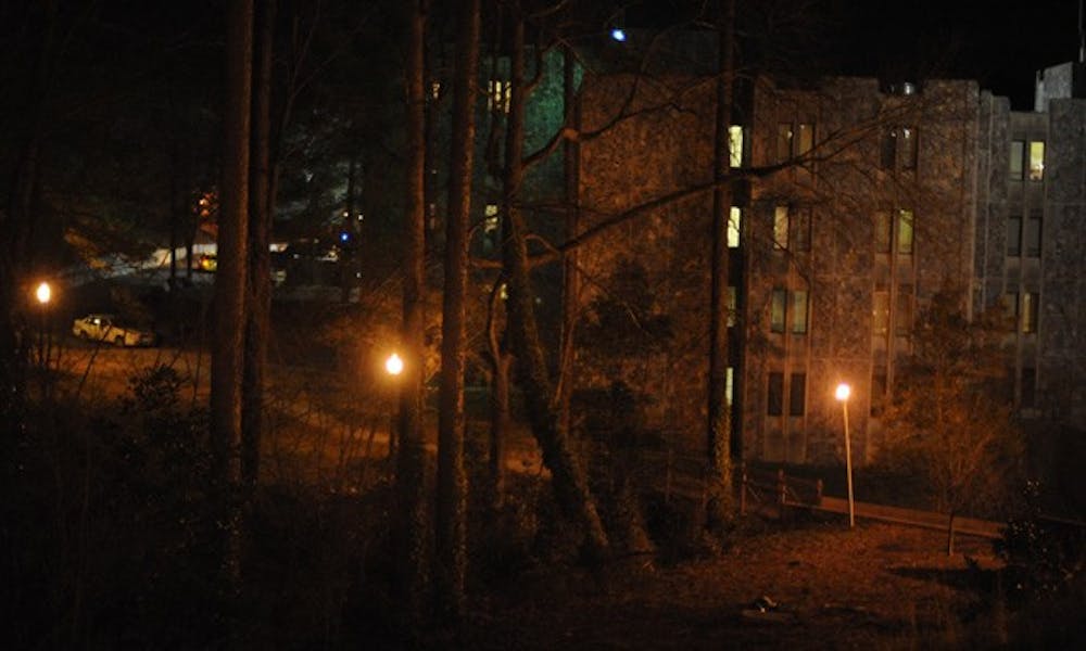 The reported robbery and sexual assault occurred in a wooded area behind Keohane dormitory on West Campus.