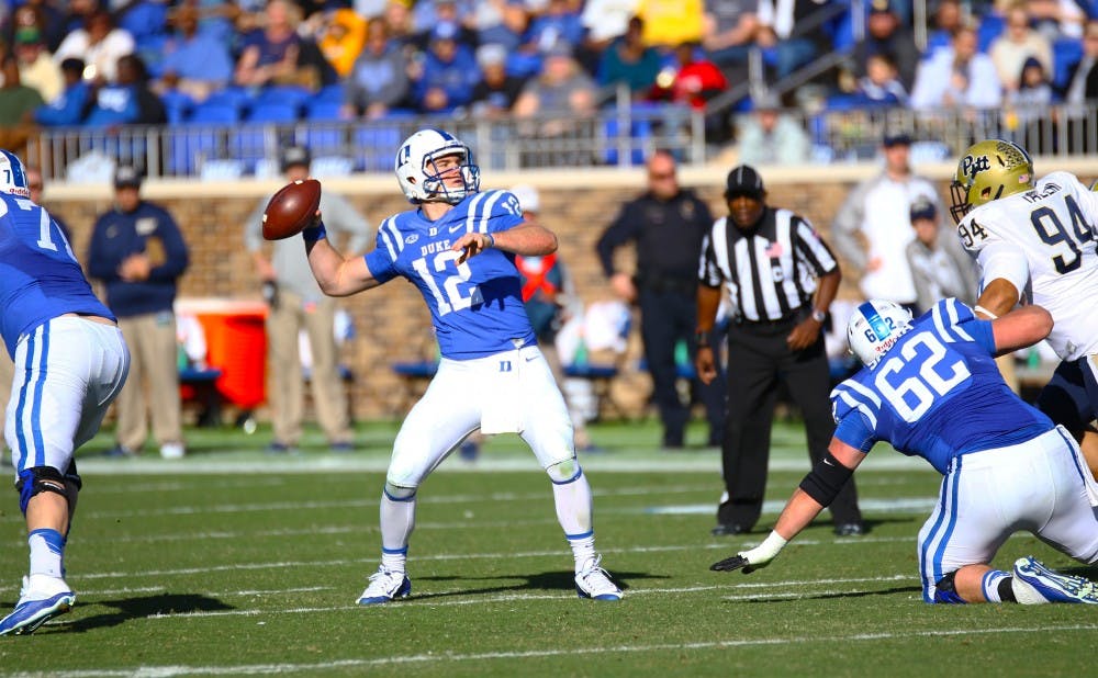 Quarterback Parker Boehme tops the Duke depth chart heading into spring practice after Thomas Sirk&mdash;who started all but one of the Blue Devils' 13 games last season&mdash;ruptured his Achilles last month.