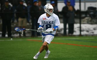 Jack Bruckner netted a first-half hat trick as the Blue Devils defeated Georgetown 15-13.