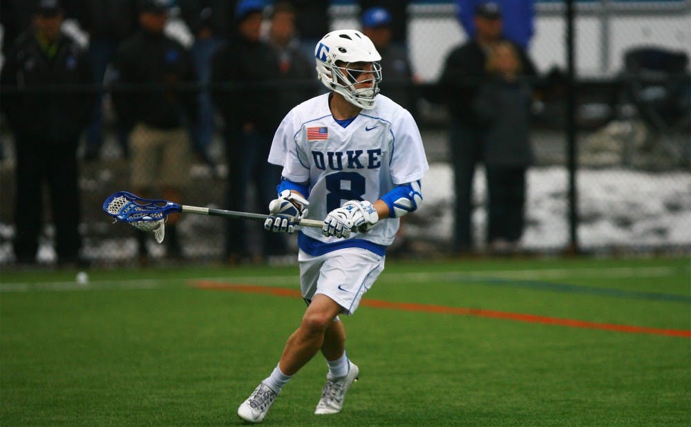 Jack Bruckner netted a first-half hat trick as the Blue Devils defeated Georgetown 15-13.