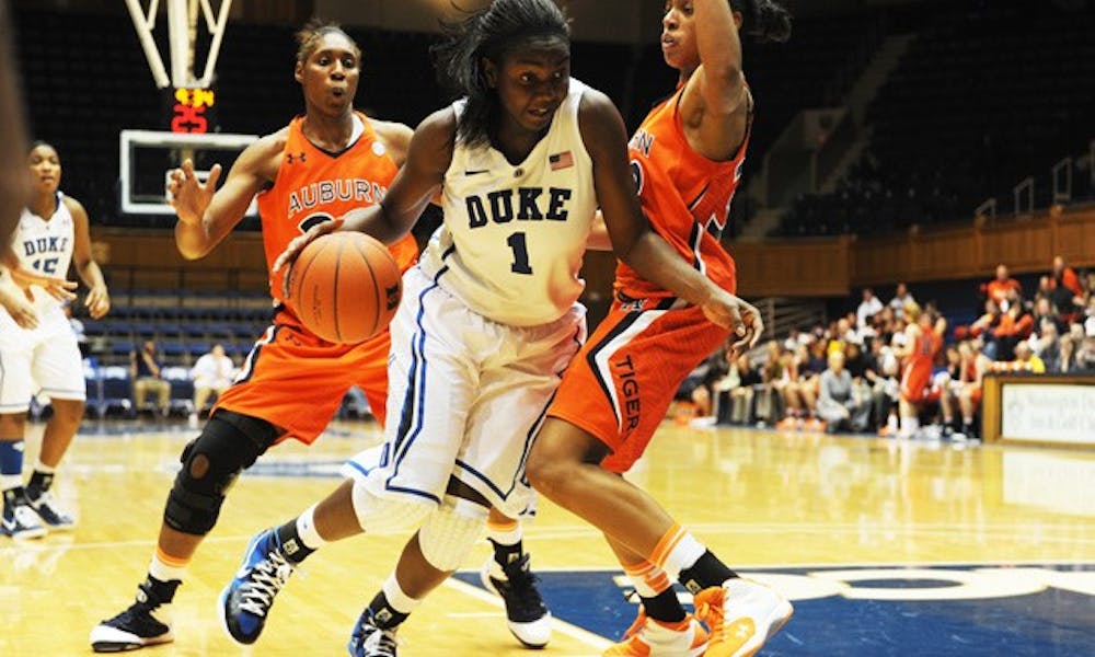 Freshman Elizabeth Williams leads the Blue Devils in both points and rebounds per game.