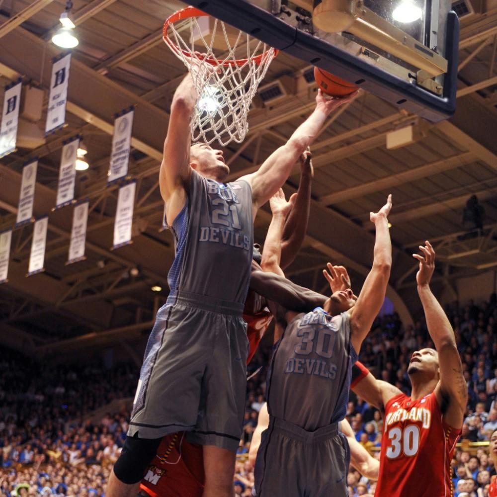 Miles Plumlee broke a career record Saturday with 22 rebounds against the Terrapins