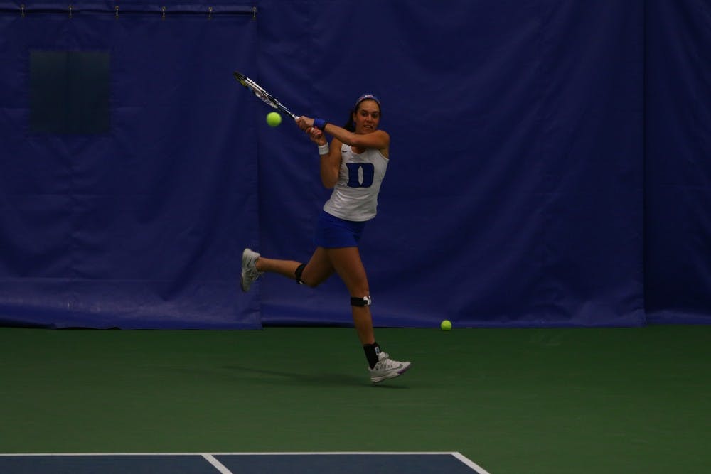 <p>Beatrice Capra and No. 10 Duke kicked off a grueling stretch with a 6-1 win at No. 14 Wake Forest Saturday afternoon.</p>