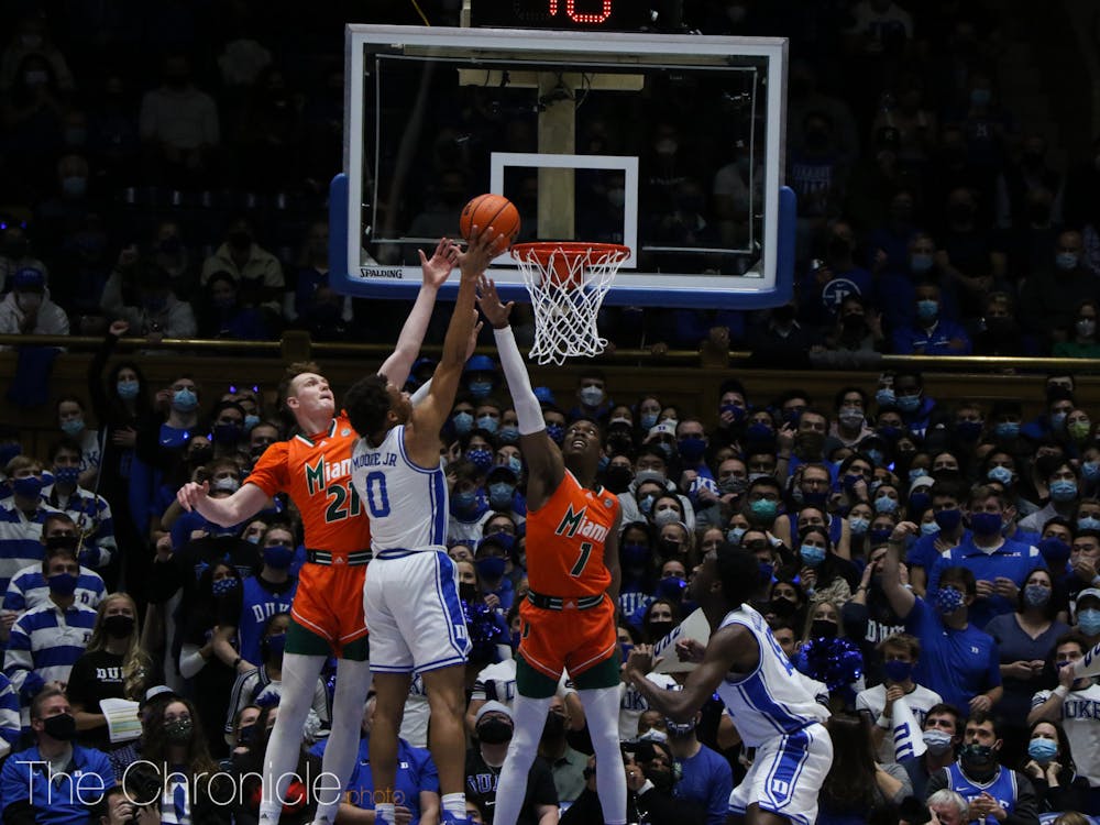 Despite a double-double from Wendell Moore Jr., the Blue Devils dropped their first conference game to Miami. 