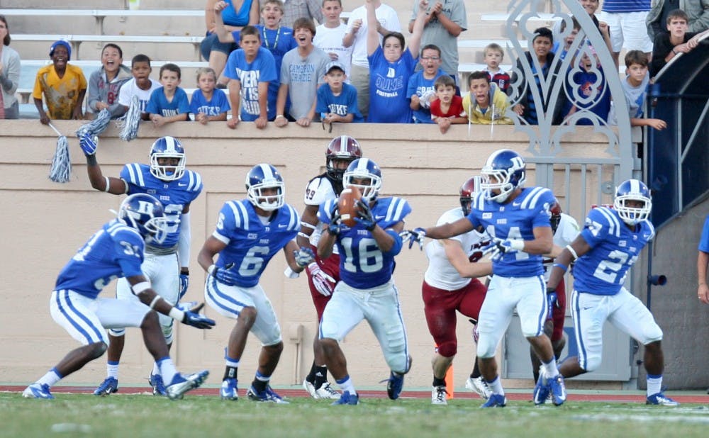 In addition to recording 14 tackles, Duke safety Jeremy Cash nabbed the first interception of his collegiate career against Troy.