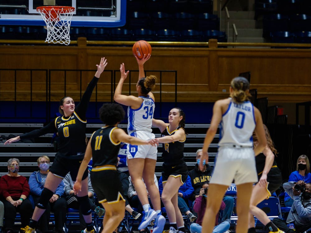 Lexi Gordon led the Blue Devils with 21 points on a 4-of-5 mark from 3-point range against Appalachian State. 