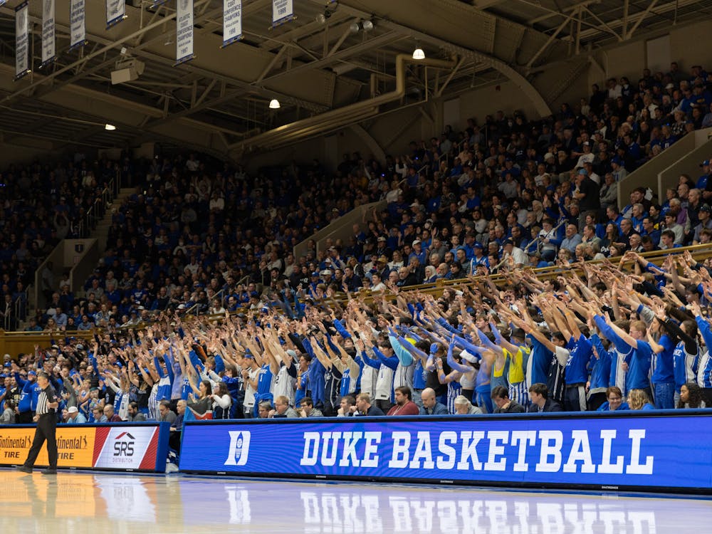 Duke's student section is known as the Cameron Crazies.