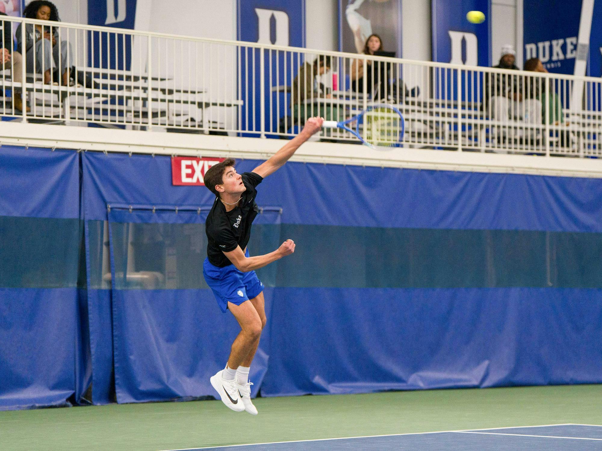 No. 20 Duke men’s tennis ends indoor season with losses to No. 14 South ...