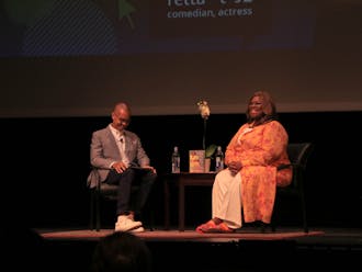 Actress Retta, Trinity ‘92, returned to campus Saturday to speak with Gary Bennett, vice provost for undergraduate education, as part of the Sophomore Spark Summit.