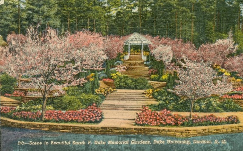 A 1952 illustrated postcard | Courtesy of the Duke University Archives