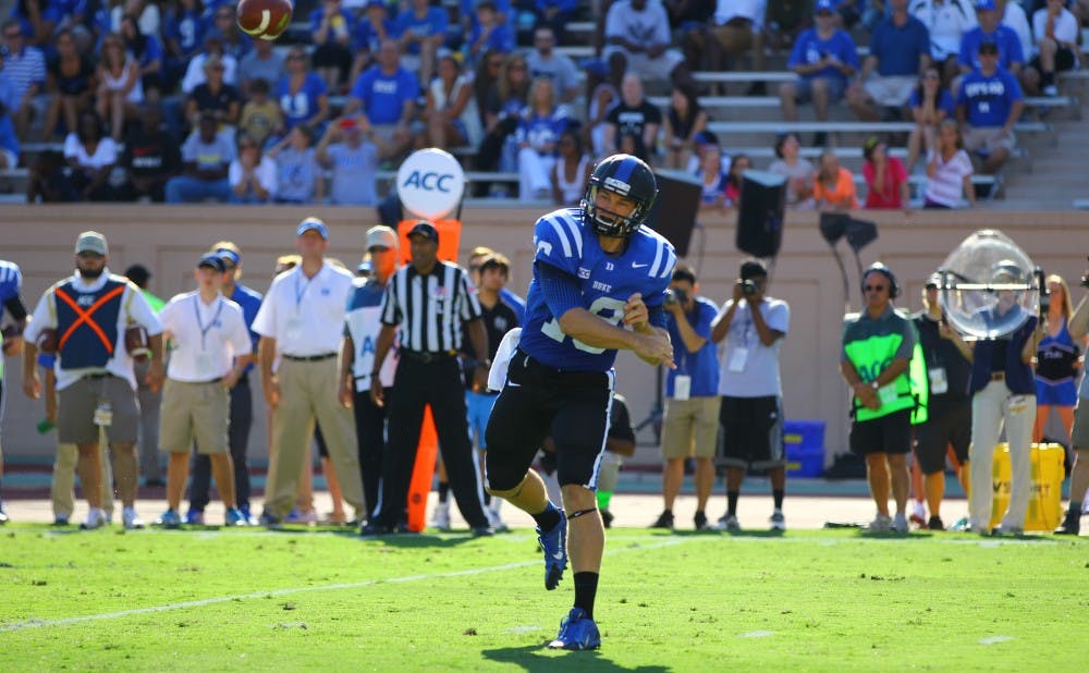 With Anthony Boone out to injury, quarterback Brandon Connette struggled, mustering just 128 yards passing.