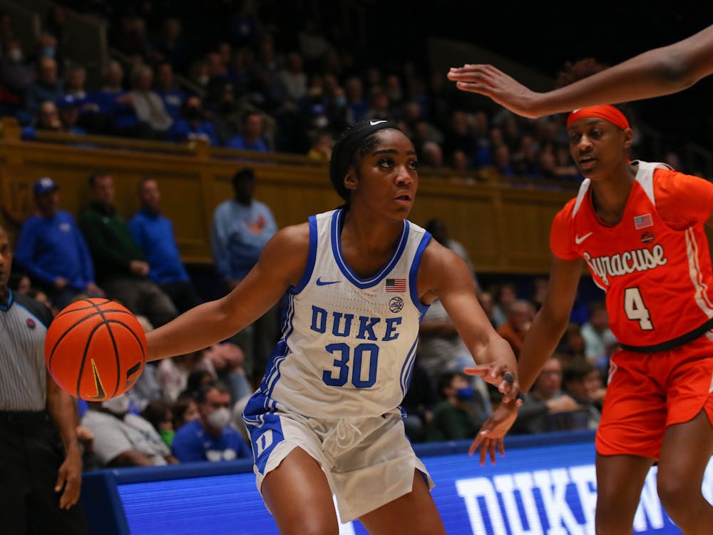 Sophomore guard Shayeann Day-Wilson (game-high 16 points) in Duke's win against Syracuse.