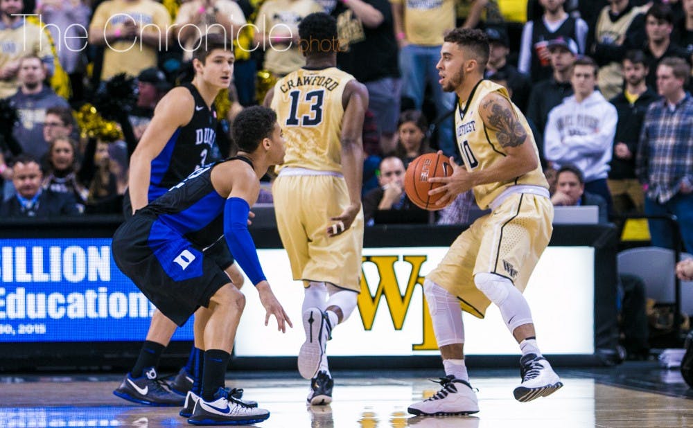 <p>Guard Mitchell Wilbekin is one of three returning starters for a Demon Deacons team that went 2-16 in the ACC a year ago.&nbsp;</p>