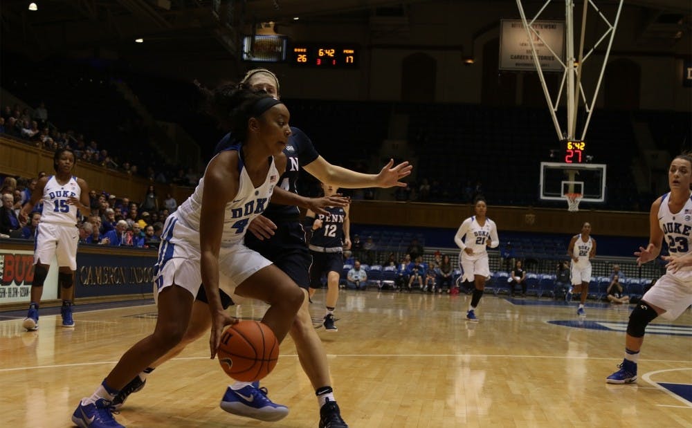 Junior Lexie Brown and the Blue Devils used a decisive 21-2 run to pull away from Boston College in the third quarter.&nbsp;