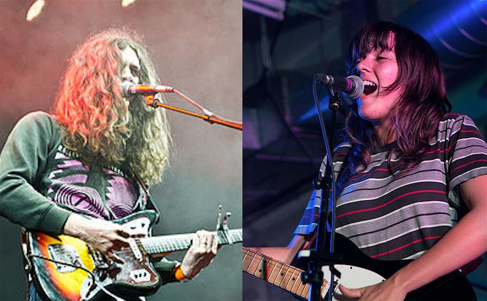 Indie rock artists Kurt Vile (left) and Courtney Barnett (right) teamed up for the collaborative album "Lotta Sea Lice."