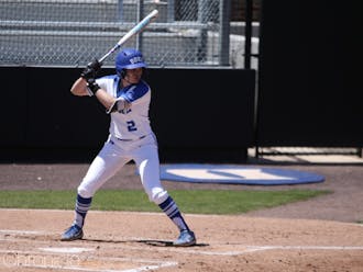 Jameson Kavel led off Duke’s game against Penn State Sunday with a single and scored the first run of the afternoon.