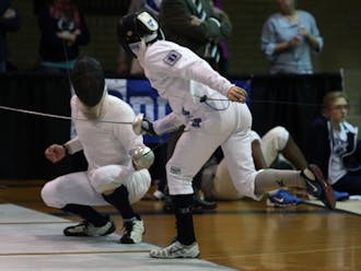 The Blue Devil men went 4-1 Saturday, falling just to No. 1 Penn State. The team claimed the Epee Cup for the best performance in the discipline.