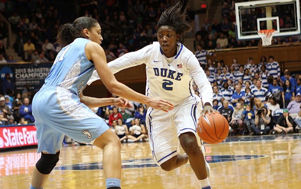 With Chelsea Gray injured, freshman Alexis Jones has stepped up to handle the Duke offense.