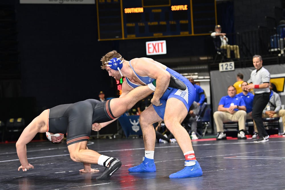 Senior heavyweight Jonah Niesenbaum placed fifth in his bracket at the Southern Scuffle.