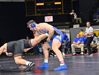 Senior heavyweight Jonah Niesenbaum placed fifth in his bracket at the Southern Scuffle.