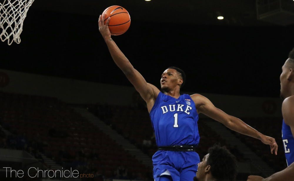 <p>Despite several turnovers against a feisty Portland State defense, Trevon Duval effectively led the Duke offense yet again, finishing in double figures for a fifth straight game.</p>
