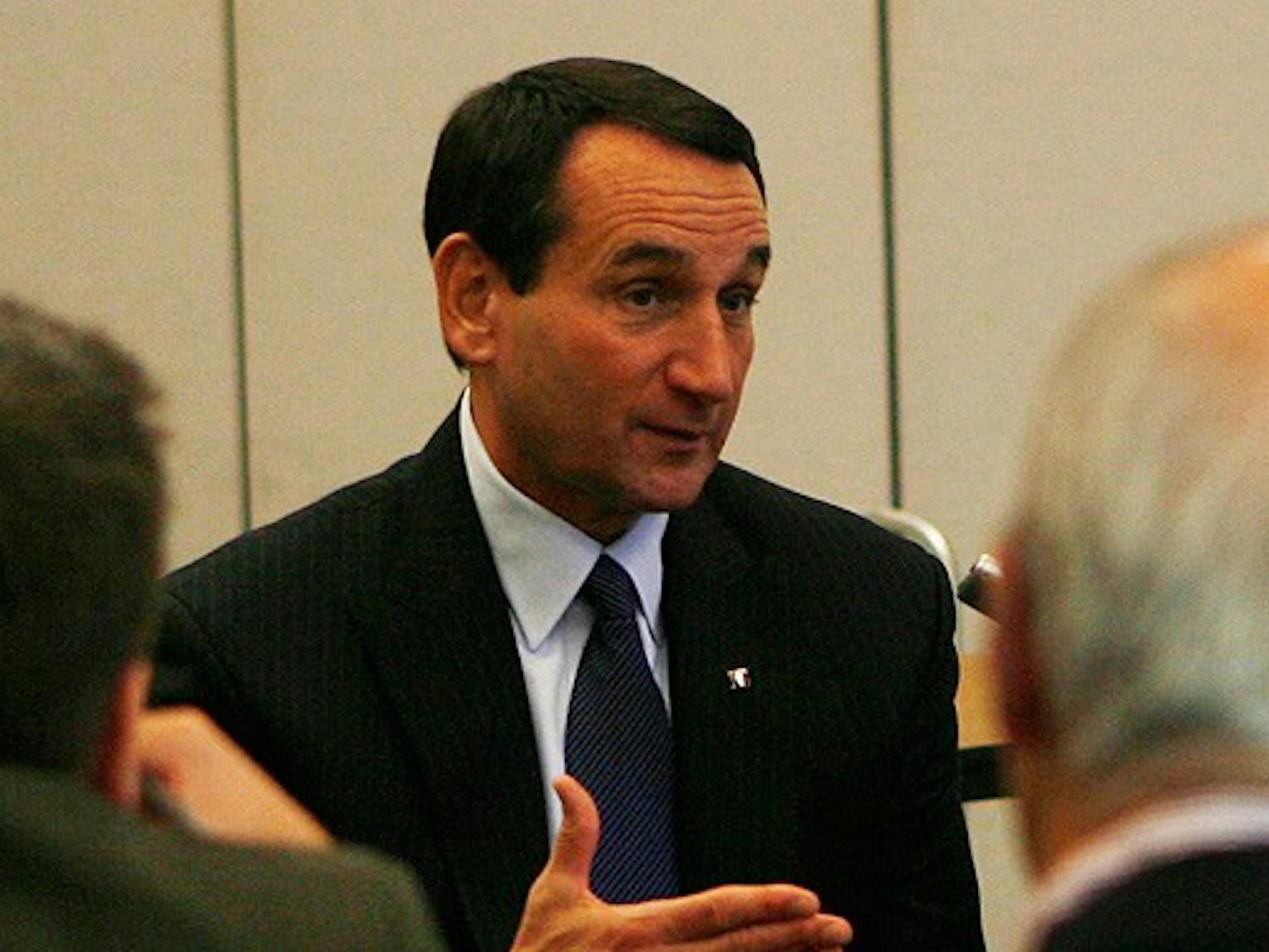Mike Krzyzewski is the first active member of Duke athletics to be inducted into the department’s Hall of Fame.
