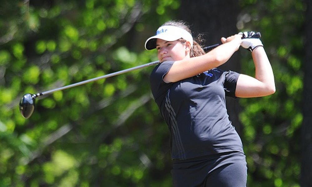 Courtney Ellenbogen fired a career-best 69 Thursday, but Duke failed to crack the top five in the tourney.