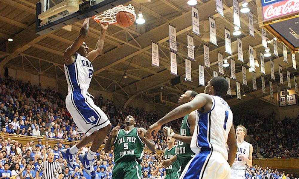 Nolan Smith was one of five players in double figures in Duke’s final exhibition against Cal Poly Pomona.