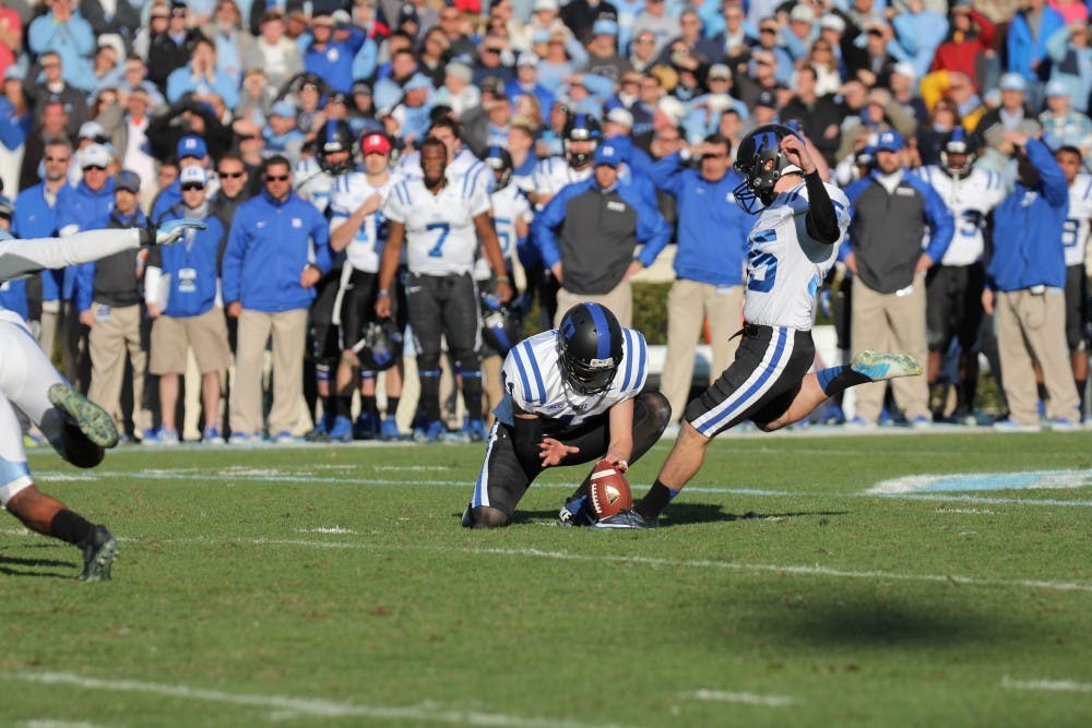 Ross Martin came through in the clutch for Duke, knocking through the go-ahead field goal that sent the Blue Devils to the ACC championship game.