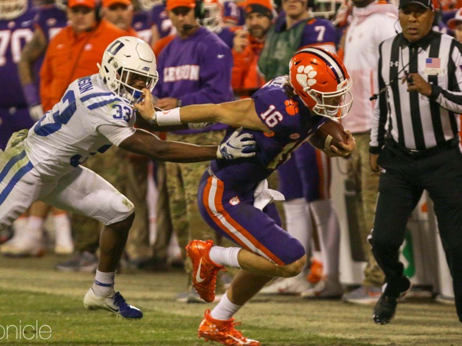 Duke could not stop Clemson in the second half last week.