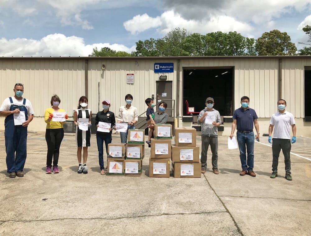 <p>Duke's Chinese community, along with local leaders, came together to help coronavirus relief efforts in North Carolina.&nbsp;</p>