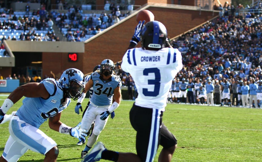 Junior wide receiver Jamison Crowder was one of four Blue Devils to earn first-team All-ACC honors.