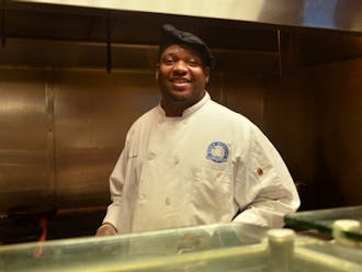 Wallace Burrows serves up to 500 omelettes each day.