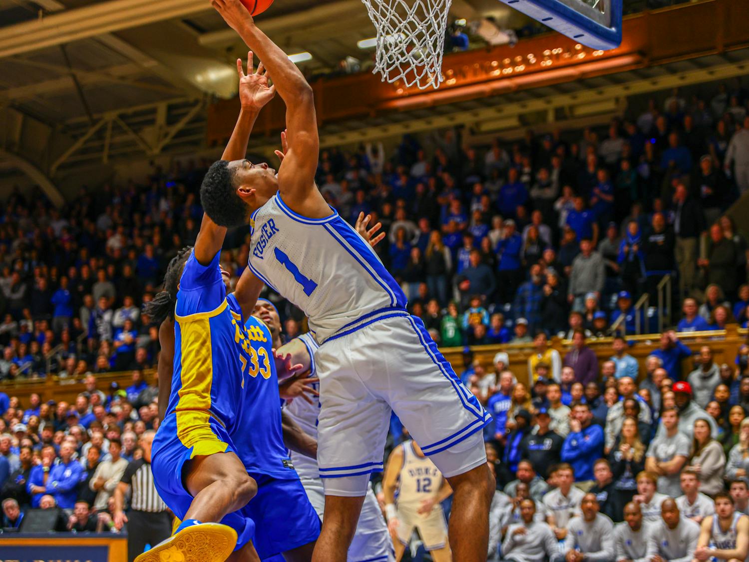 Freshman guard Caleb Foster had 16 points and five assists against Pittsburgh Jan. 20.