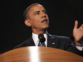 President Barack Obama officially accepted the Democratic nomination for president at the Democratic National Convention in a speech Thursday night.