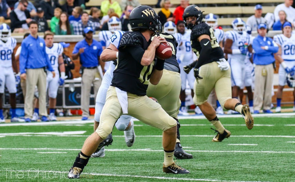 John Wolford leads the ACC in several passing categories this year and has the Demon Deacons on the verge of their best regular season in a decade.